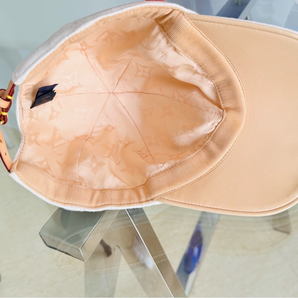 Louis Vuitton Women's LV Cream Baseball Cap - Picture 5 of 7